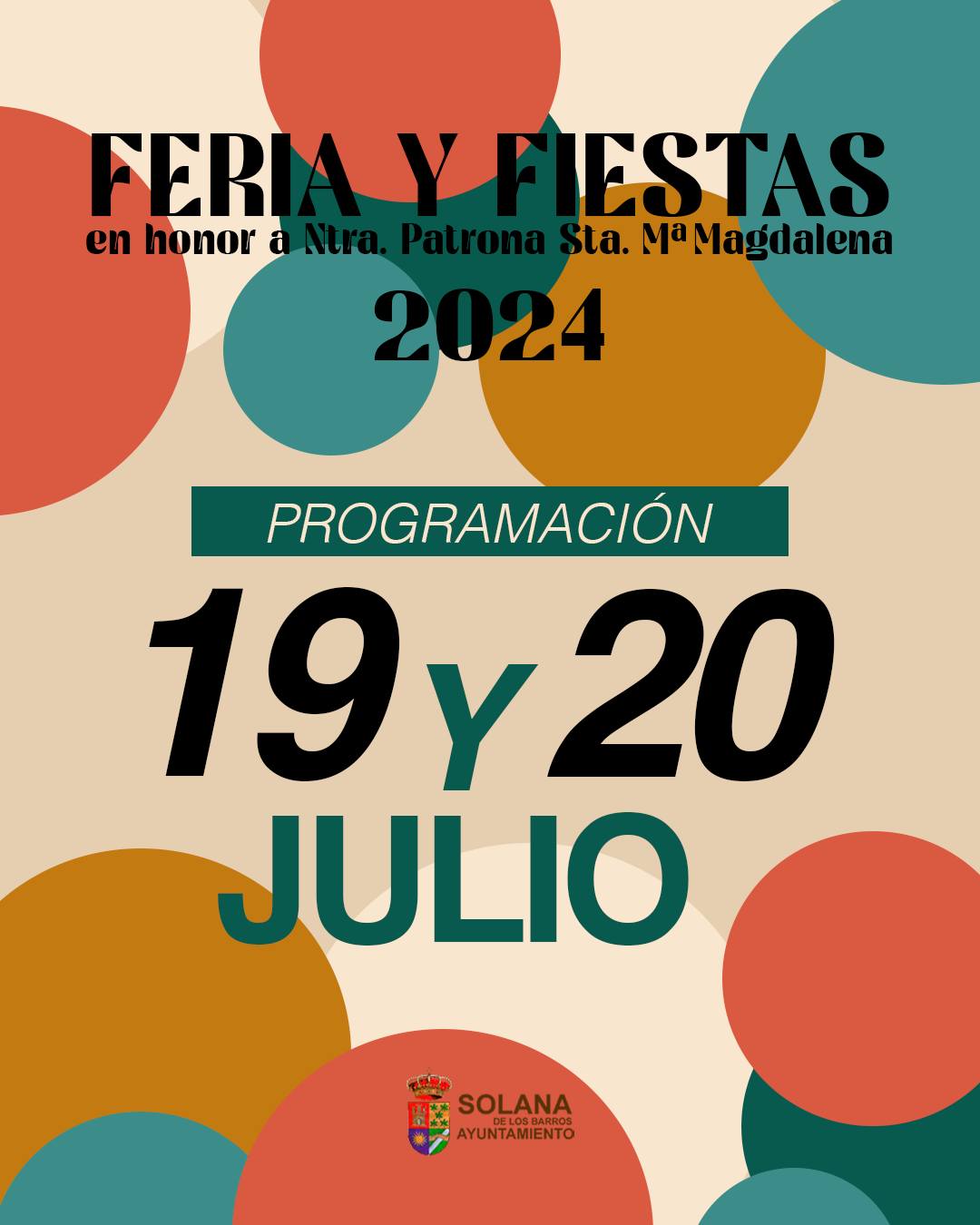 Feria y fiestas en honor a Santa María Magdalena  